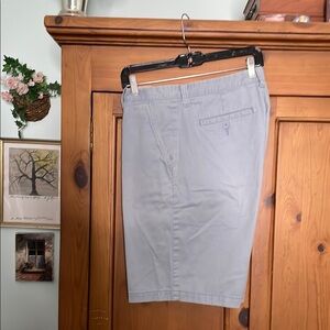 St. John's Bay Gray Flat Front Shorts, Size 34